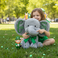 Load image into Gallery viewer, Personalized Elephant Stuffed Animal - My First St Patrick’s Day Elephant