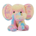 Load image into Gallery viewer, Personalized Elephant Stuffed Animal for Babies - Custom Rainbow Baby Keepsake