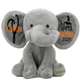 Load image into Gallery viewer, Personalized Elephant Stuffed Animal - Happy Halloween 2025 Day Elephant, Gray 9 Inches