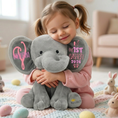 Load image into Gallery viewer, Personalized Elephant Stuffed Animal - My First Easter Elephant

