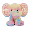 Load image into Gallery viewer, Personalized Elephant Stuffed Animal - Custom Birth Stats Announcement
