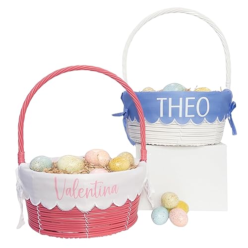 Personalized Easter Basket for Kids, Boys & Girls - Gift for Easter Made in USA