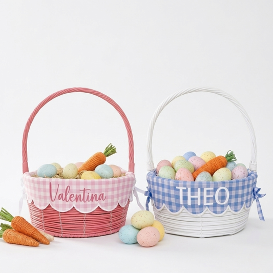 Personalized Easter Basket for Kids, Boys & Girls - Gift for Easter Made in USA