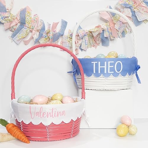 Personalized Easter Basket for Kids, Boys & Girls - Gift for Easter Made in USA