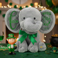 Load image into Gallery viewer, Personalized Elephant Stuffed Animal - My First St Patrick’s Day Elephant
