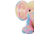 Load image into Gallery viewer, Personalized Elephant Stuffed Animal - Custom Birth Stats Announcement
