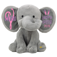 Load image into Gallery viewer, Personalized Elephant Stuffed Animal - Happy Easter Elephant
