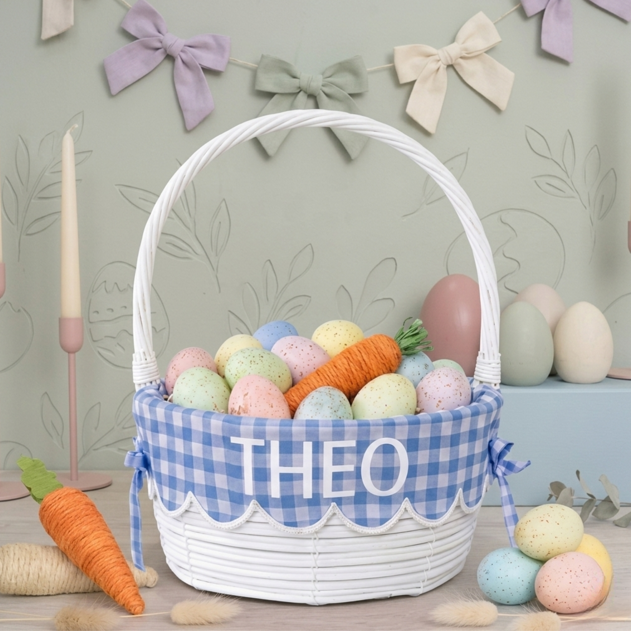 Personalized Easter Basket for Kids, Boys & Girls - Gift for Easter Made in USA