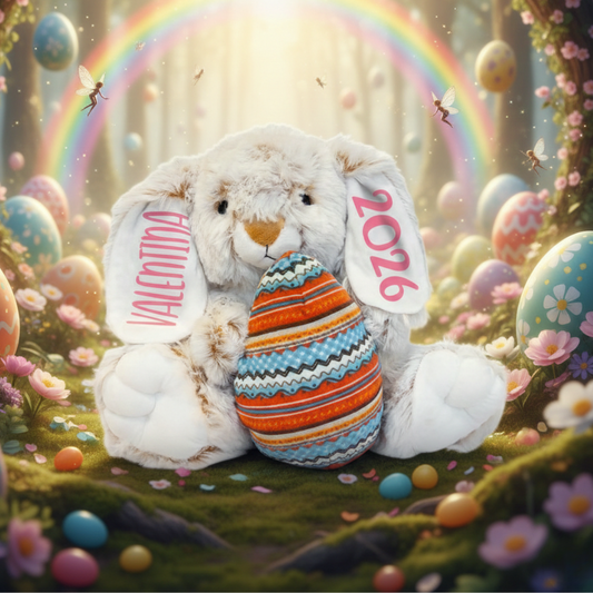Personalized Stuffed Bunny Animal - 11.81 Inches
