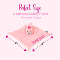 Load image into Gallery viewer, Personalized Rabbit Security Blanket for Babies 12"
