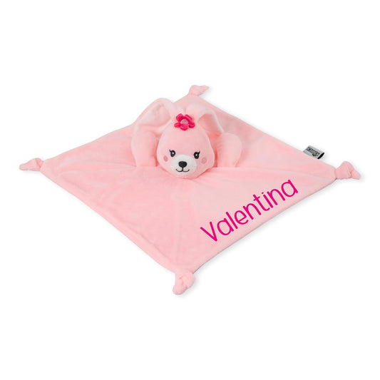 Personalized Rabbit Security Blanket for Babies 12"