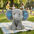 Load image into Gallery viewer, Personalized Elephant Stuffed Animal - My First Easter Elephant
