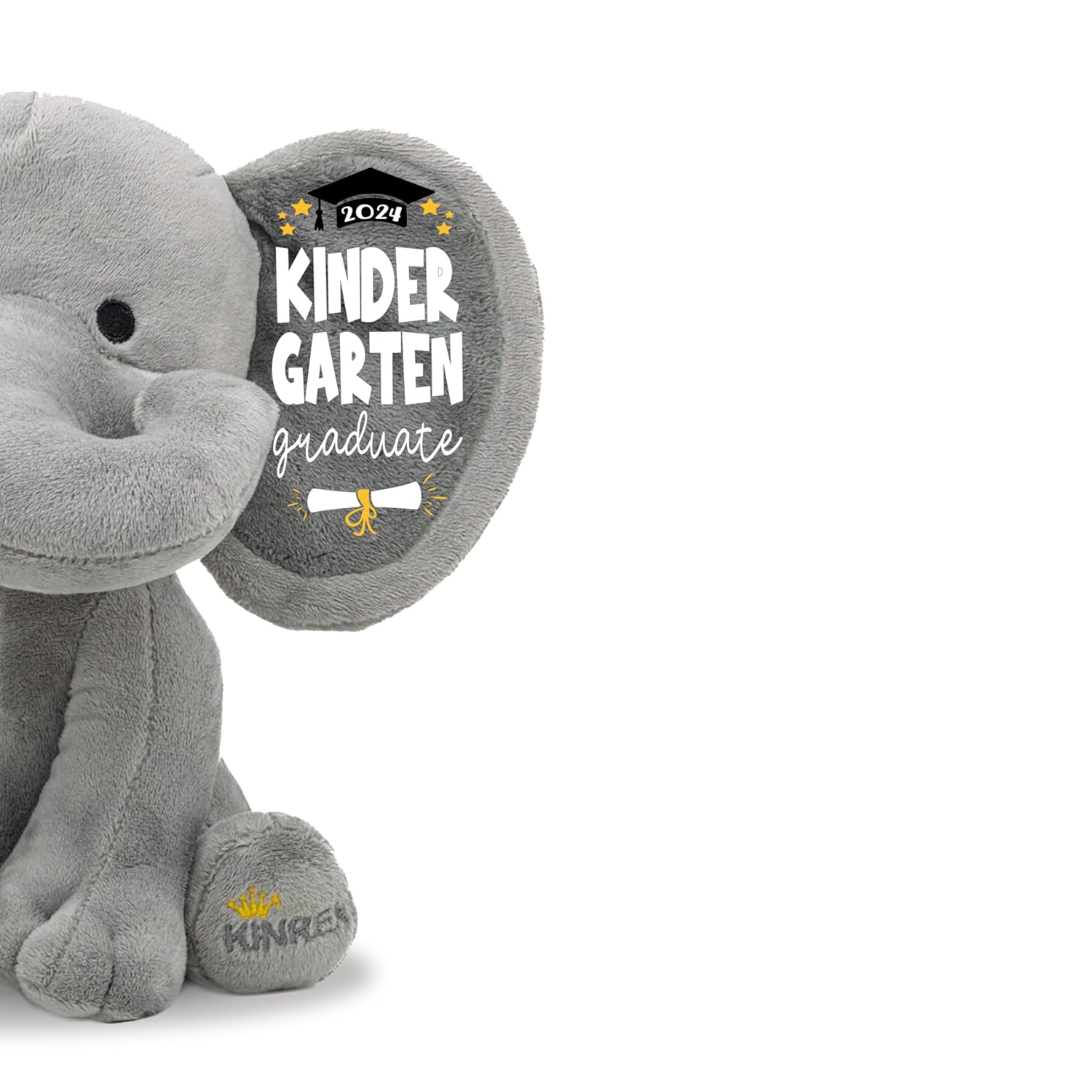 Personalized Kindergarten Graduation Elephant Stuffed Animal