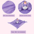 Load image into Gallery viewer, Personalized Unicorn Security Blanket for Babies 12"
