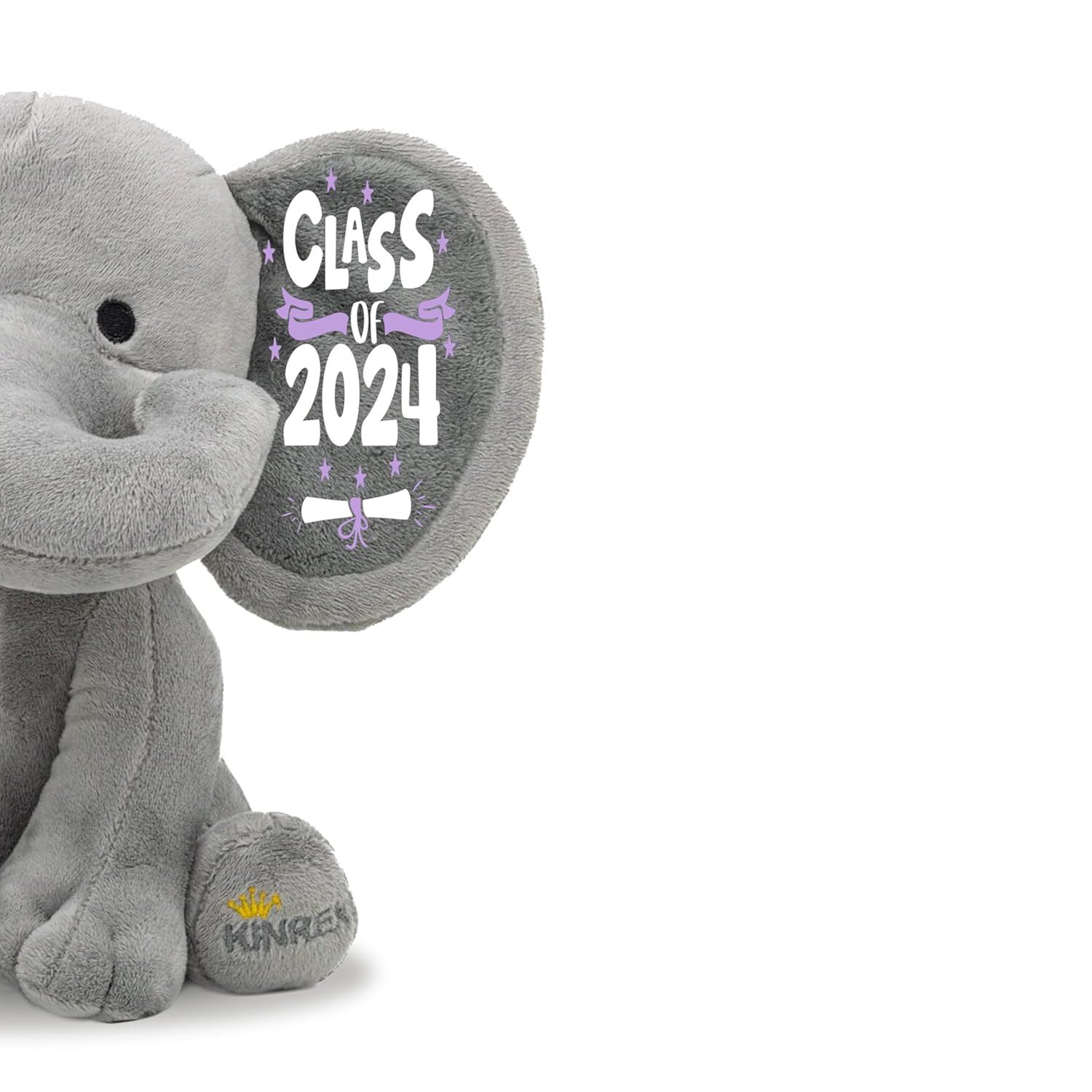 Personalized Graduation Elephant Stuffed Animal Class of 2024