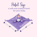 Load image into Gallery viewer, Personalized Unicorn Security Blanket for Babies 12"
