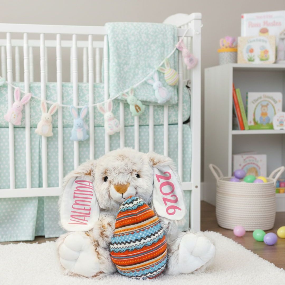Personalized Stuffed Bunny Animal - 11.81 Inches