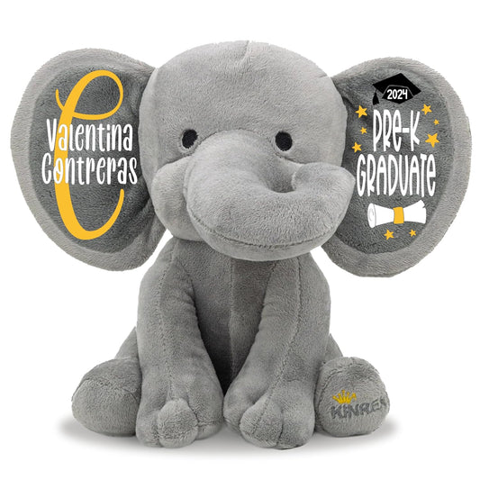 Personalized Pre-K Graduation Elephant Stuffed Animal