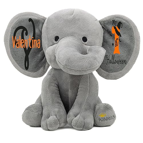 Halloween Day Personalized Elephant Stuffed Animal