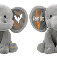 Load image into Gallery viewer, Personalized Elephant Stuffed Animal - Happy Halloween Day Elephant
