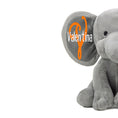 Load image into Gallery viewer, Personalized Elephant Stuffed Animal - Happy Halloween 2024 Day Elephant, Gray 9 Inches
