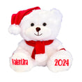 Load image into Gallery viewer, Personalized Christmas Stuffed Animal - Custom White Santa Teddy Bear Plush Toy
