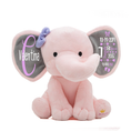 Load image into Gallery viewer, Personalized Elephant Stuffed Animal - Custom Birth Stats Announcement
