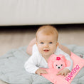 Load image into Gallery viewer, Personalized Rabbit Security Blanket for Babies 12"
