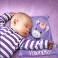 Load image into Gallery viewer, Personalized Unicorn Security Blanket for Babies 12"
