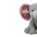 Load image into Gallery viewer, Personalized Elephant Stuffed Animal - My First Valentine’s
