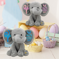 Load image into Gallery viewer, Personalized Elephant Stuffed Animal - Happy Easter Elephant
